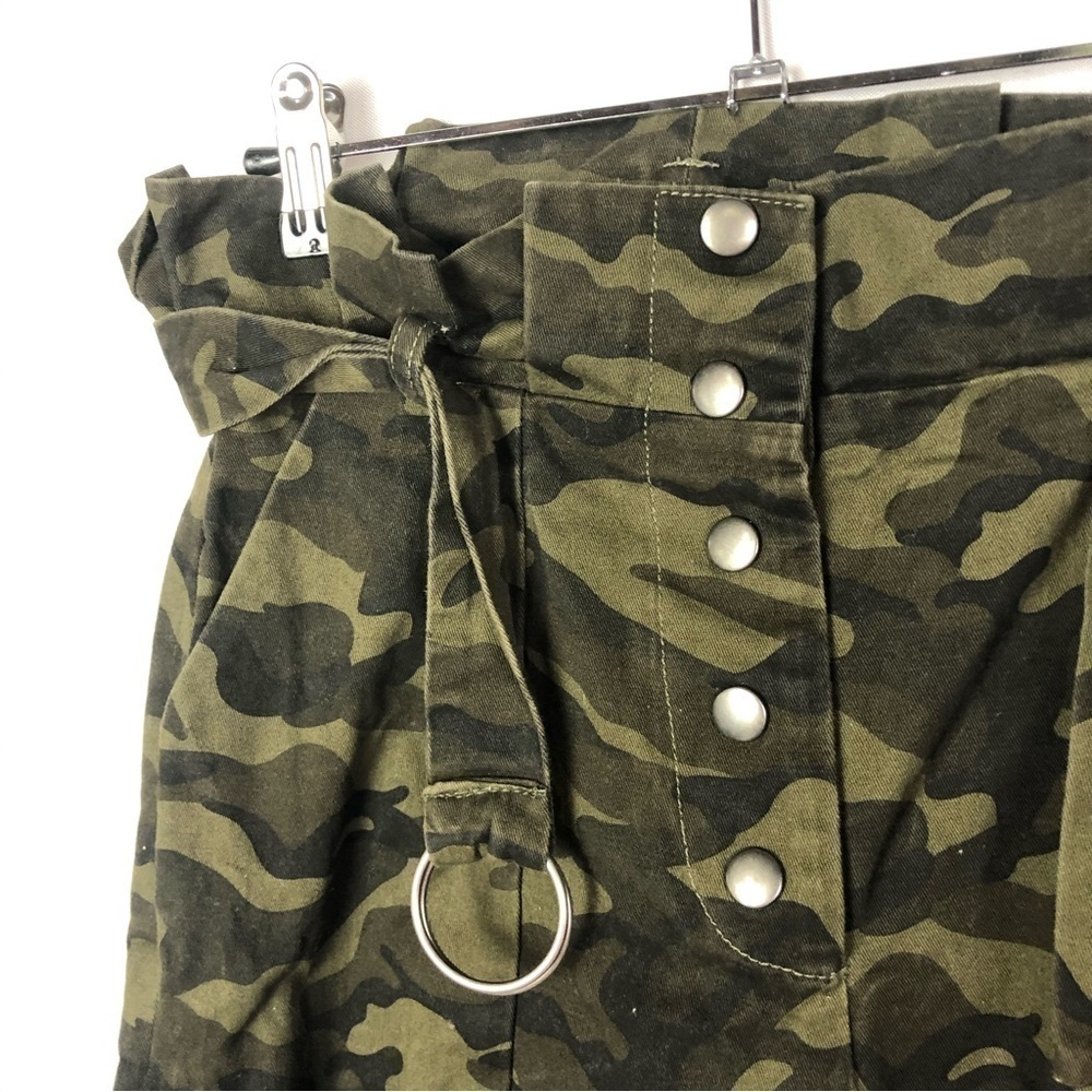 Tularosa Green Klein Camo High Rise Skinny Cropped Pants XS - Picture 4 of 4